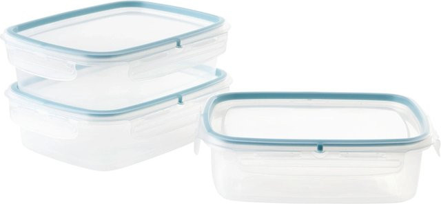 Mömax Frischhaltedosenset Diego 3-teilig aus Kunststoff, Pastelblau, 1,8 l - Bild 1