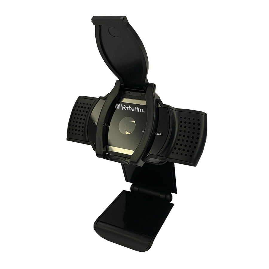 Verbatim Webcam AWC-01 in Schwarz mit QHD 1440p Auflösung und USB-A Anschluss - Bild 2