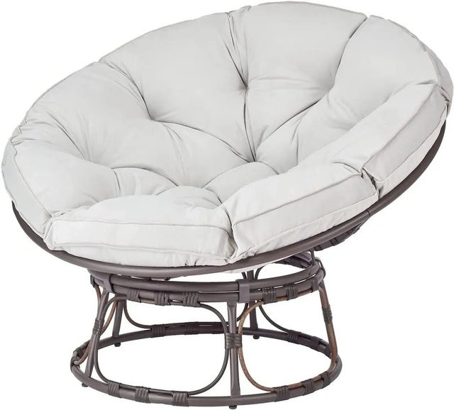 osoltus UFO Moon Lounge Gartensessel Papason II mit Kissen aus pulverbeschichtetem Stahl - Bild 1