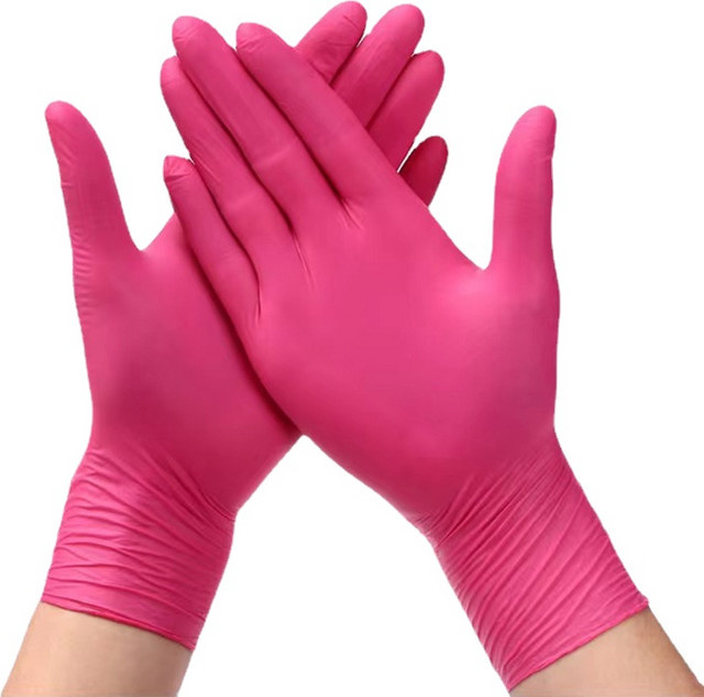 INMAICH Einweg Nitrilhandschuhe Pulverfrei in Rosa für Haushalt, Reinigung, Küche und Tattoo-Praxis, 20 oder 50 Stück - Bild 1