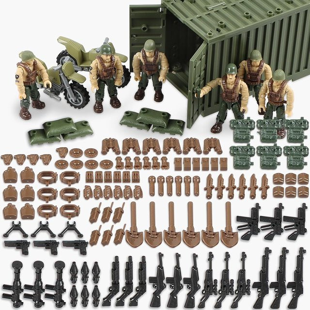 Wucifang Bags WK2 Militärspielzeug-Set, US-Soldatenfiguren, ab 6 Jahren - Bild 1