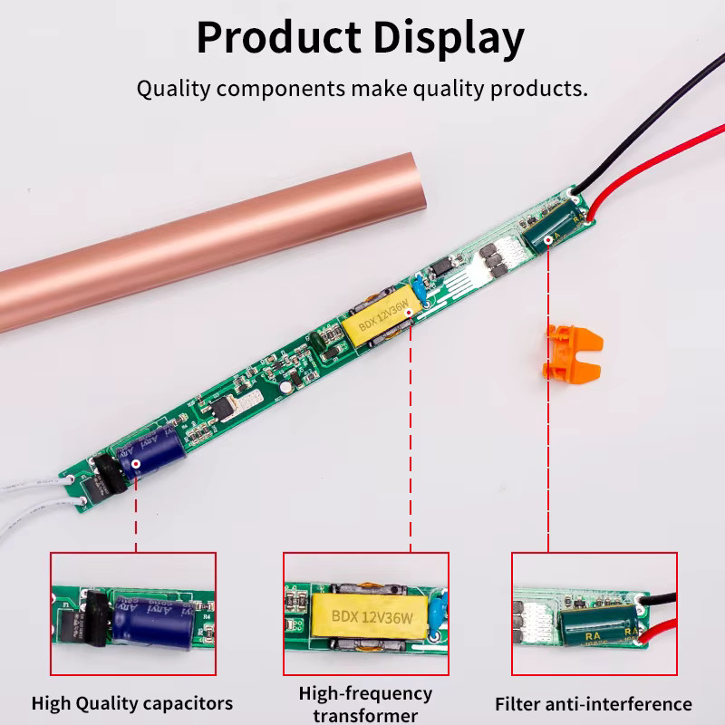 MANVIV LIGHTING LED-Treiber 12 V mit ultradünnem Aluminiumgehäuse als Netzteil und LED-Streifen-Adapter für AC100-240 V - Bild 2
