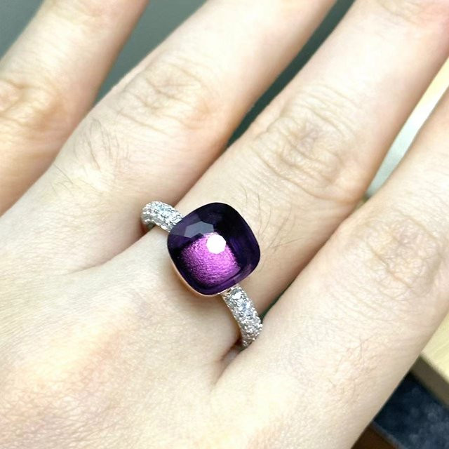 KAISQJEW Ring 925 Silber und Roségold, Zirkon, Kristall, Damen - Bild 1