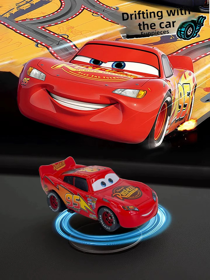 Pixar Cars 3 Lightning McQueen Drehbares Drift-Ornament, Spielzeug - Bild 3