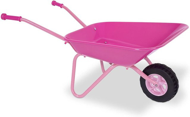 Relaxdays Kinderschubkarre Eisen Rosa Schwarz - Bild 1