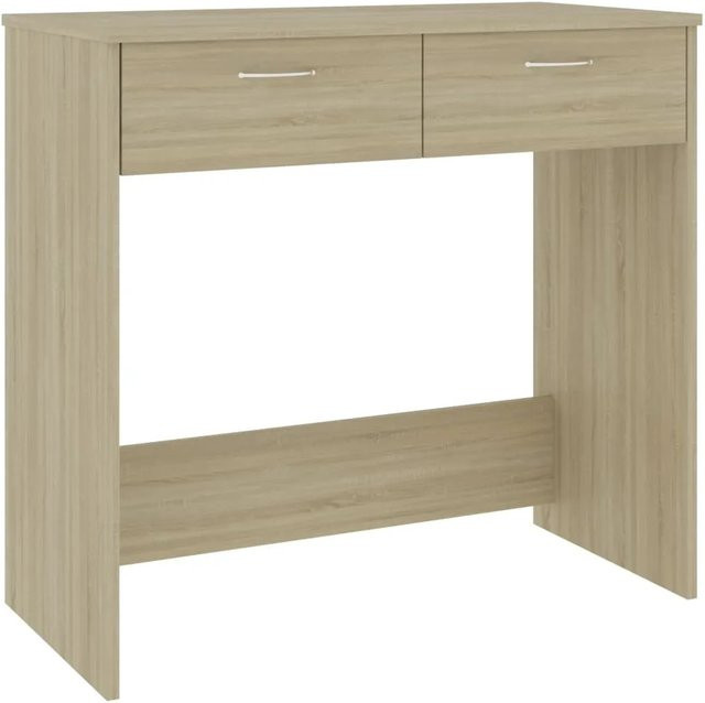 vidaXL Schreibtisch Sonoma Eiche in Beige und Braun, moderner Holztisch für Büro oder Kinderzimmer, B/T/H: 80 x 40 x 75 cm - Bild 1