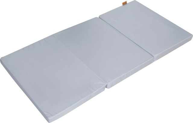 Roba Reisebettmatratze aus Kaltschaum mit Mikrofaserbezug in Grau, B/T: 120 x 60 cm - Bild 1