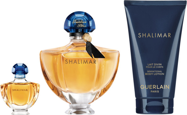 Guerlain Shalimar Set, Eau de Parfum 50 ml, Miniatur, Body Lotion 75 ml - Bild 1
