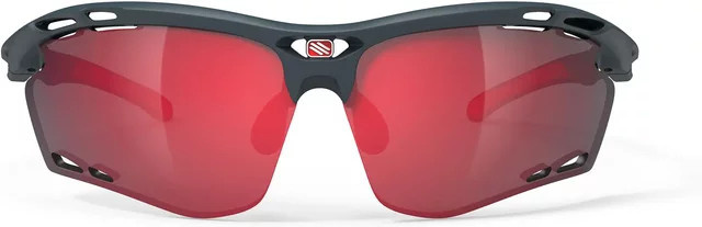 Rudy Project Propulse Sportsonnenbrille, semi-rimless, Unisex, grey, red - Bild 1