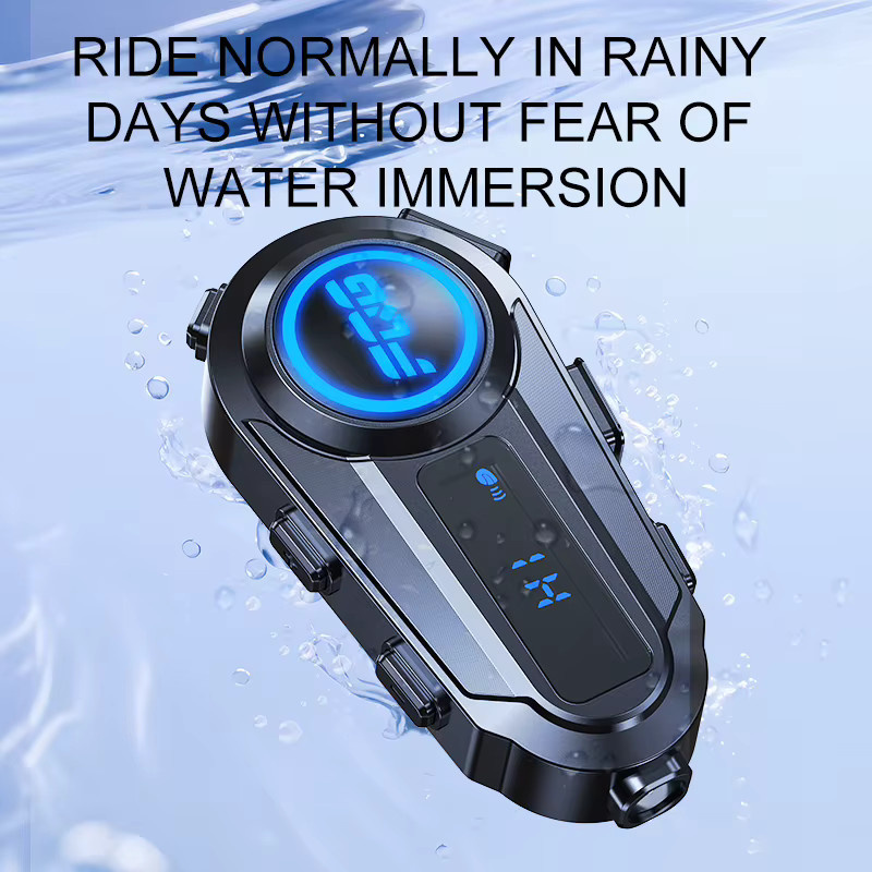 XINOWY Y08 Motorradhelm Bluetooth 6.0 mit 2-Personen-Gegensprechanlage und CVC+DSP Dual Intelligent Noise Reduction in Schwarz - Bild 6