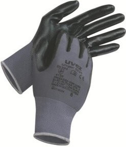 uvex Schutzhandschuh unipur 6634 Nitril Grau Größe 8 - Bild 1