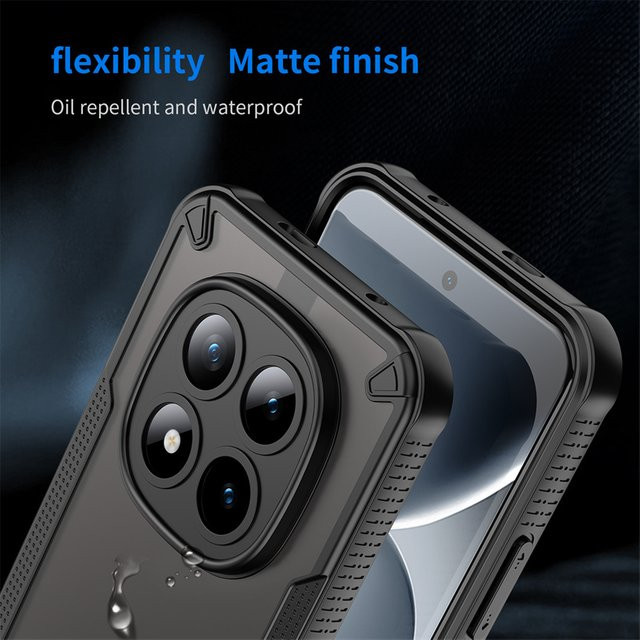 Robuste Hybrid Schutzhülle für Xiaomi Redmi Note 15 Pro 5G 4G Pro Plus in Schwarz - Bild 1