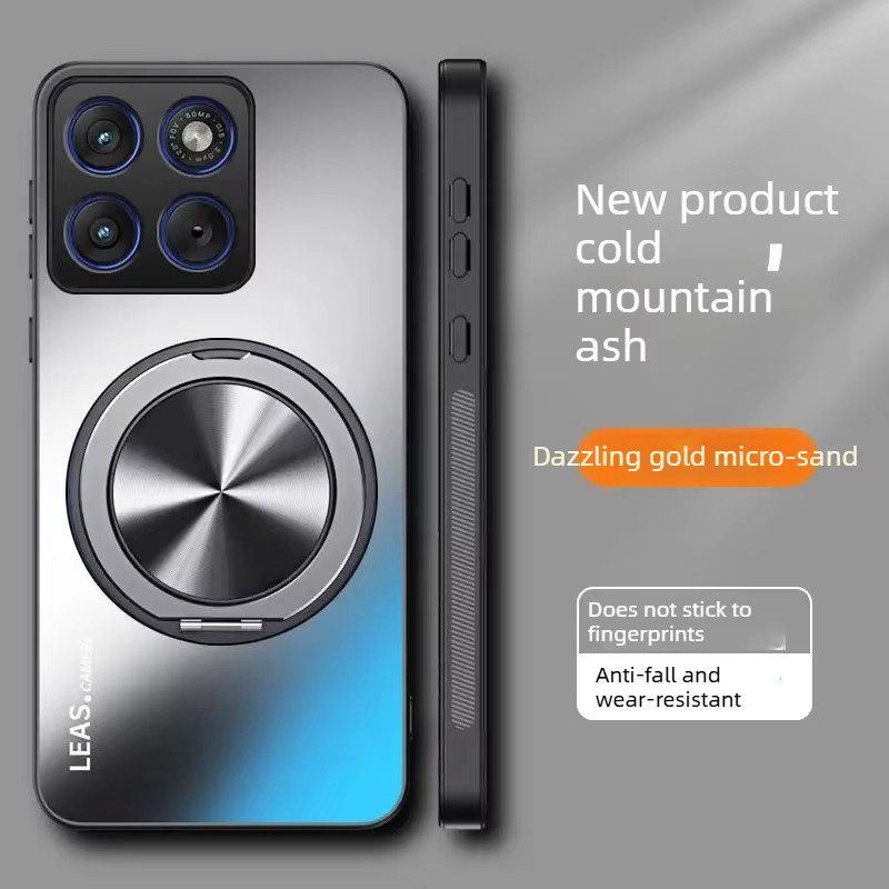 AG Glare Drehbare Handyhülle in Schwarz für Motorola Signature Edge, 70 Pro, Fusion+, Ultra, 60, 50, G87, G77, G67, G57, G47, G37, G17 und Power Cover - Bild 1