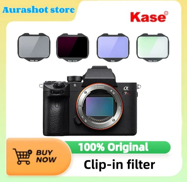 Kase Clip-in CMOS ND UV Neutral Night Black Mist Filter für Sony spiegellose Digitalkameras mit Sony E-Mount, Farbe: Black - Bild 1