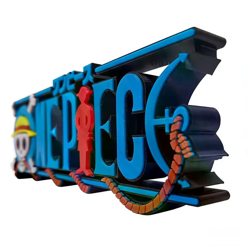 Bandai One Piece Strohhut Totenkopf-Logo 3D-gedrucktes stehendes Schild, Multicolor, Anime-Sammlerstück zur Schreibtischdekoration - Bild 4
