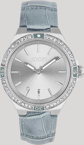 Joop! Armbanduhr, Analoguhr, Edelstahl, Silber, Kristall, Damen - Bild 1
