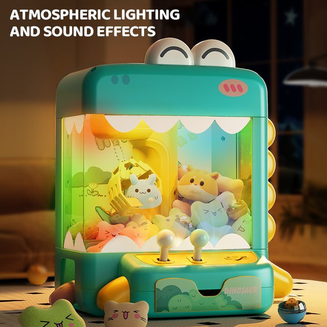CONUSEA Dinosaurier Klaue Maschine, Elektronische Twist Ei Klaue Kran Maschine, Puppe, Desktop Spielzeug - Bild 1