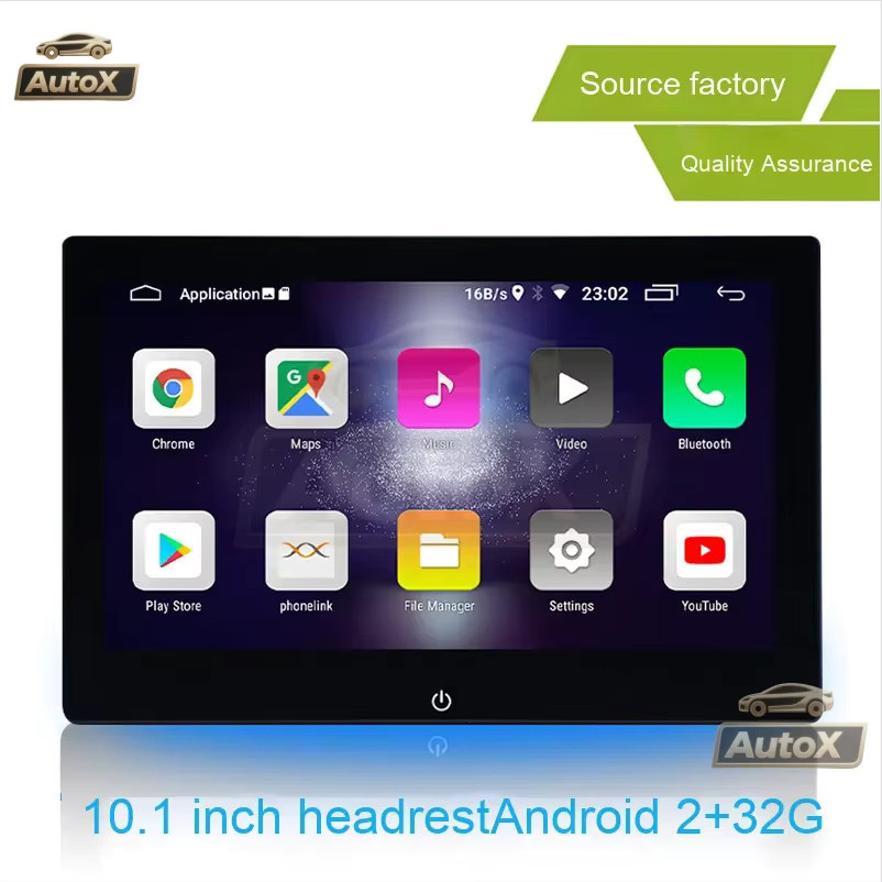 Auto X Entertainment-Kopfstützen-Display für den Rücksitz mit 10,1 Zoll LCD-Bildschirm und USB-A Anschluss in Schwarz - Bild 5