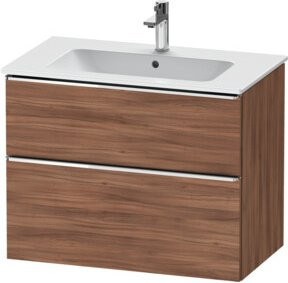 Duravit Waschtischunterschrank D-Neo in Beige/Braun, Wandmontage, 1 Schublade und 1 Auszug, B/T/H: 81 x 46,2 x 62,5 cm - Bild 1