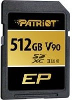 Patriot EP 512 GB SDXC Speicherkarte V90 in Schwarz - Bild 1