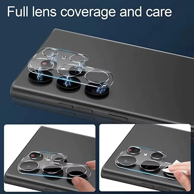 9H HD gehärtetes Glas Kameraobjektivschutz für Samsung Galaxy S26 S25 Edge S24 S23 FE Plus Ultra, transparent - Bild 4