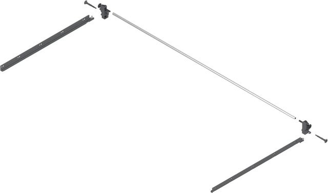 Blum Seitenstabilisierung Tandembox Antaro nach oben gebaut, Farbe: Grau, Nennlänge: 550 mm - Bild 1