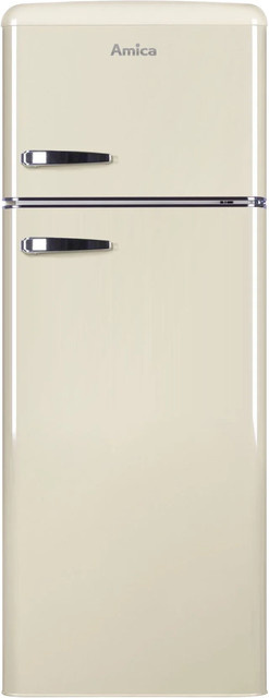 Amica Kühl-Gefrier-Kombination DTR 374 190 B in Silber oder Beige mit Low Frost Technologie und Flaschenregal - Bild 1