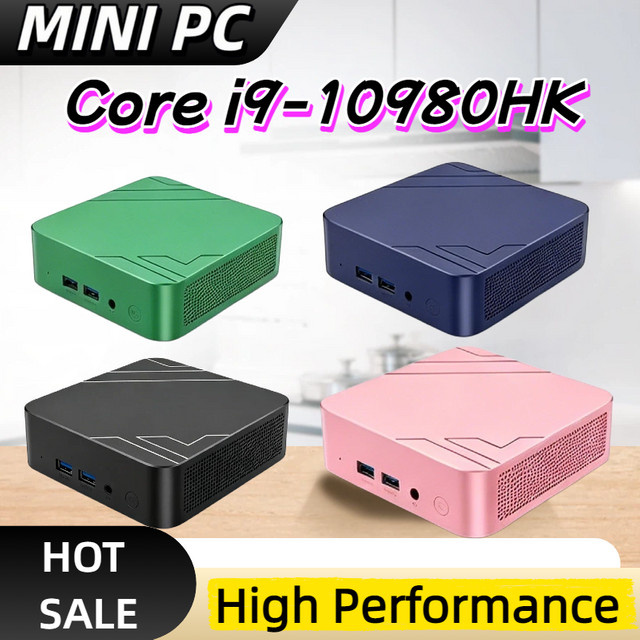 Intel Hochleistungs-Mini-PC mit Intel Core I9-10980HK, 16GB RAM und 1TB SSD kompakter Desktop für Büroarbeit und Gaming - Bild 1