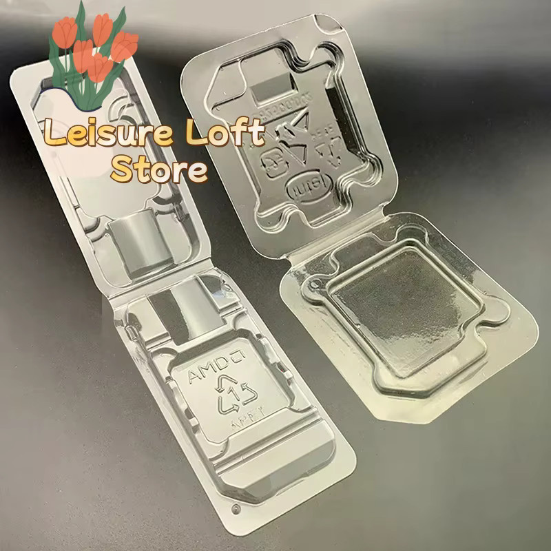 10-teiliges CPU-Clamshell-Gehäuse transparent, antistatische Tablettbox für AMD AM2/AM3/FM1/FM2-Prozessoren, Multi-Plattform-CPU-Halter und Schutz - Bild 3