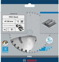Bosch PRO Steel Akku-Kreissägeblatt für Stahl mit 30 Zähnen, Durchmesser: 136 mm - Bild 1
