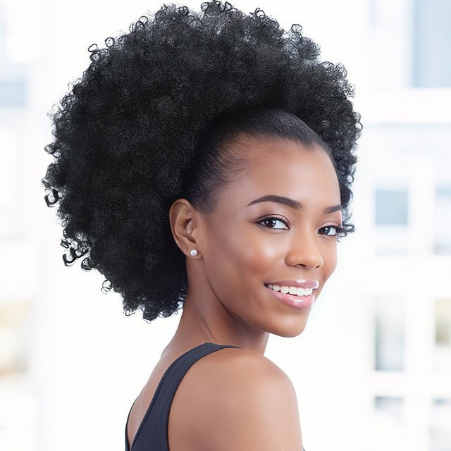Alana beauty Afro Kinky Curly Synthetische Pferdeschwanzverlängerung, Damen - Bild 1