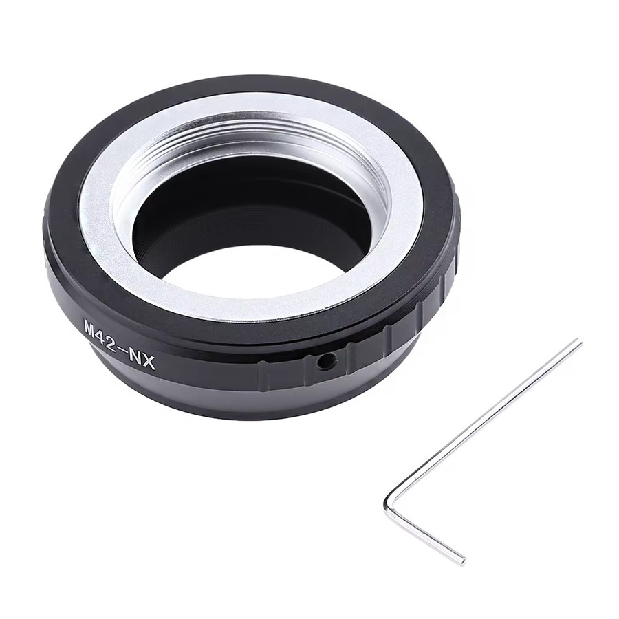 ALLOYSEED Objektiv-Adapterring M42-NX von M42-Gewinde auf NX Mount in Schwarz - Bild 4
