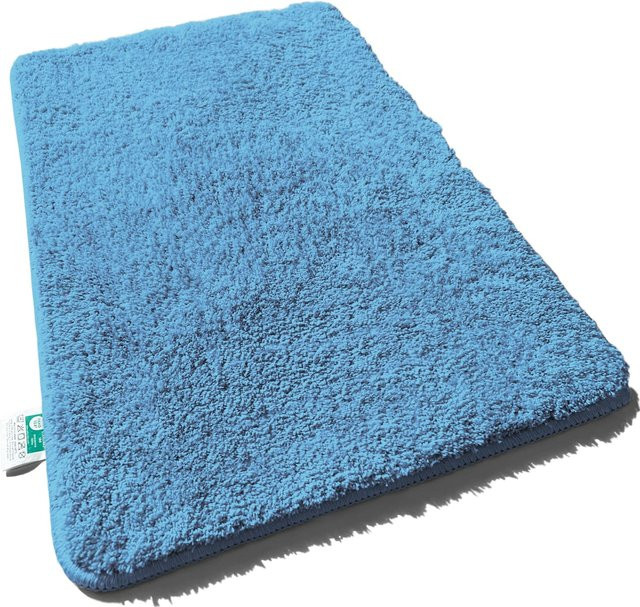 Casa Pura Badematte aus Mikrofaser in Sky Blue Hellblau, rechteckig und modern - Bild 1