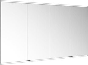 Keuco Spiegelschrank Royal Modular 2.0 in Weiß mit 4 Drehtüren aus Kristall-Doppelspiegel, LED-Beleuchtung und Sensor-Touch, B/H/T: 180 x 90 x 12 cm - Bild 1