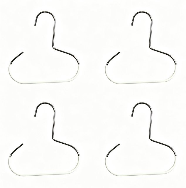 XGobuyFun Hutaufhänger Set mit kreisförmigem Ring, 4er Pack Organizer für 8 Hüte und Baseballkappen, Aufbewahrungshalter für Schals, Handtücher und Krawatten in Weiß - Bild 1