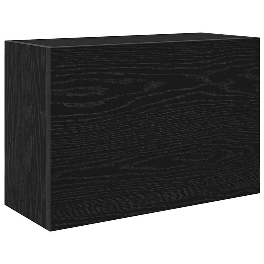 vidaXL Bad-Wandschrank Schwarz aus Holzwerkstoff B/T/H: 60 x 25 x 40 cm - Bild 2