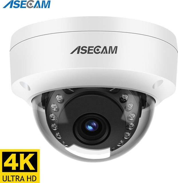 ASECAM 8MP 4K IP Kamera Explosionsgeschützt Outdoor Dome CCTV Sicherheit Überwachung Weiß - Bild 1
