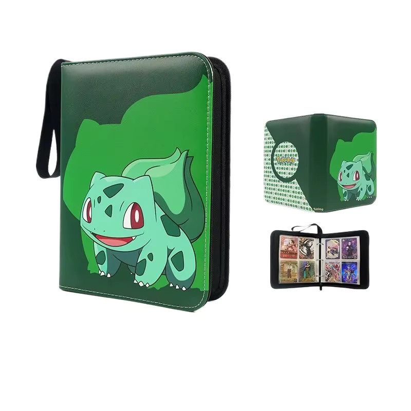 Bandai Pokémon Sammelalbum aus PU-Material mit Reißverschluss für Karten und Anime-Figuren - Bild 2