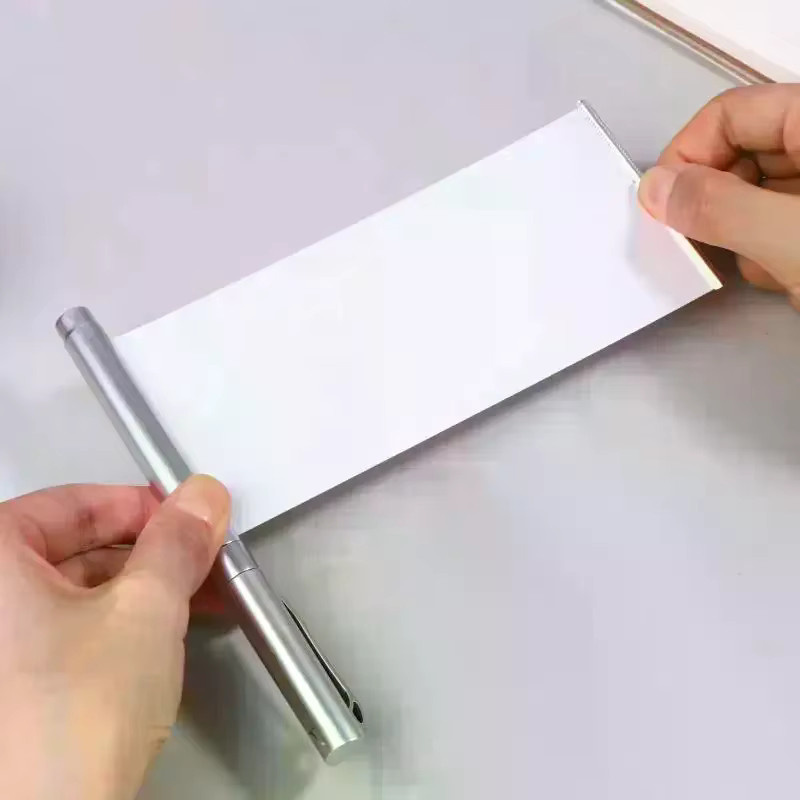 Unsichtbarer Stift mit automatischer Einziehfunktion in Schwarz für geheime Notizen und Prüfungen - Bild 2