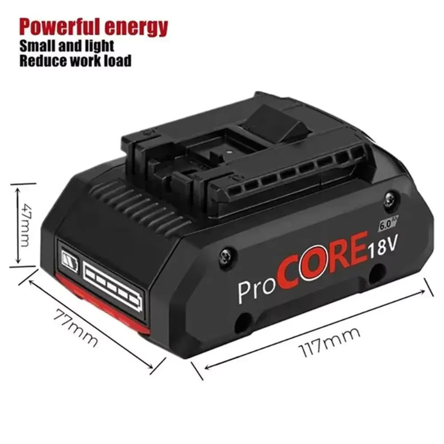 Bosch ProCORE Premium Serie Ersatzakku mit 21700 Batteriezellen passend für BAT609, BAT618 und GBA18V8 18V in Schwarz - Bild 3