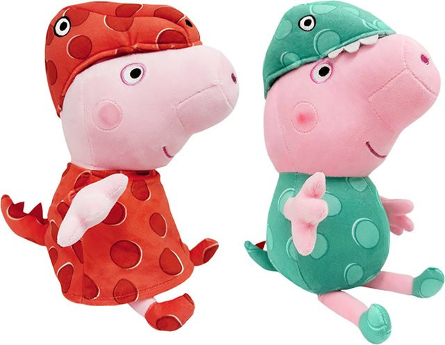 E-STRONG Peppa Pig Dinosaurier-Set, Plüschtiere - Bild 1