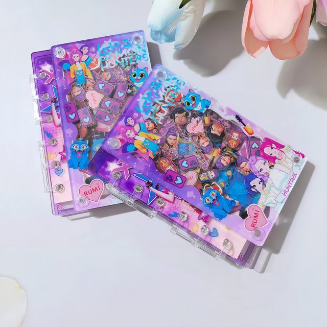 Bandai Acryl-Notizbuch für Mädchen mit Loseblättern und Cartoon-Design in Multicolour - Bild 1