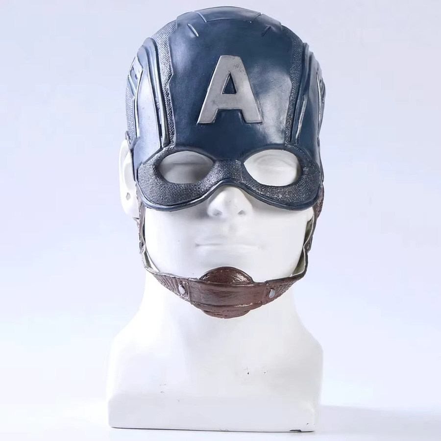 Beast Kingdom Captain America Maske Cosplay, Superheld, Gummi - Bild 3