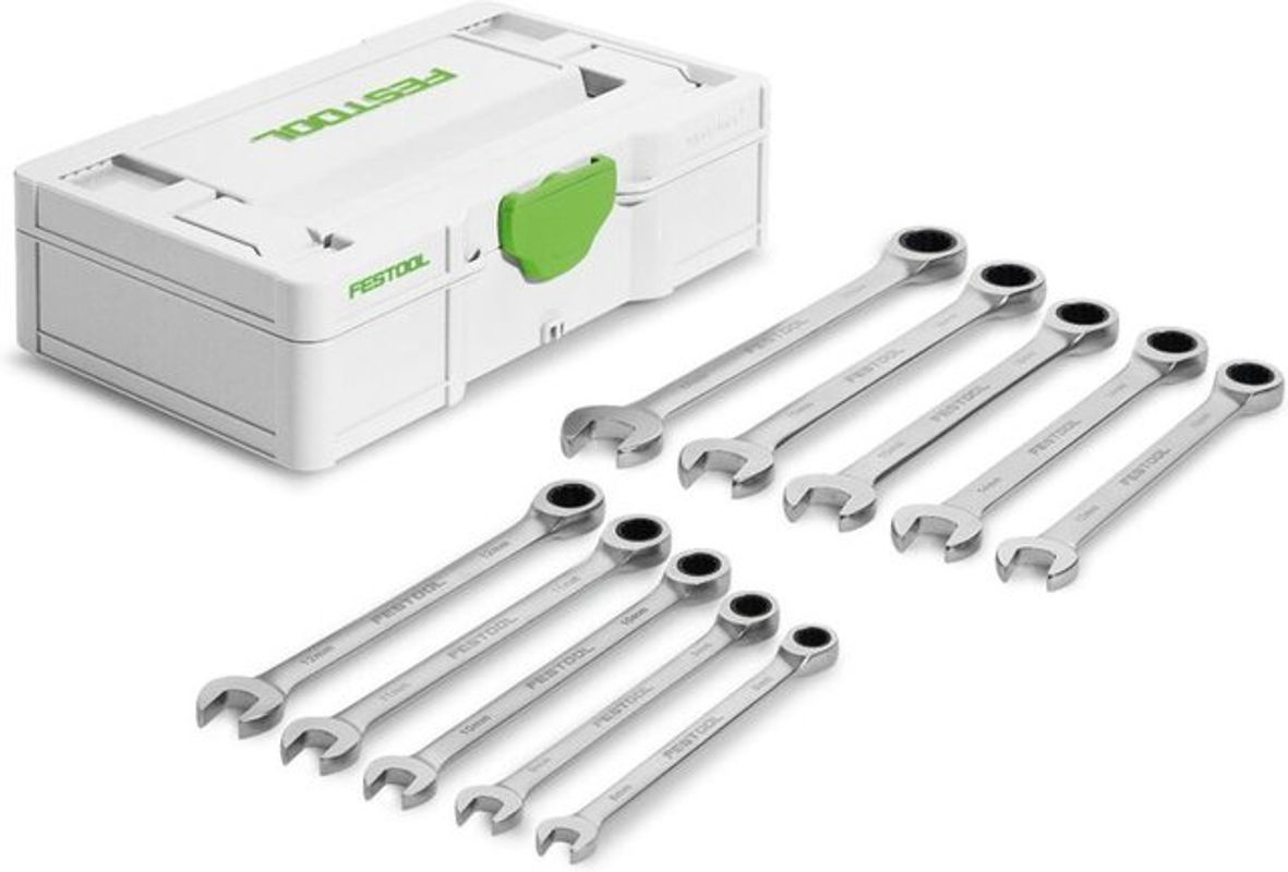 Festool SYS3 S 76-RRS Maul-Ringratschenschlüssel-Set aus Stahl in Silber - Bild 2