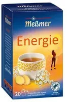 Meßmer Kräutertee Ingwer, Holunderblüten, Teebeutel, 20 Stück - Bild 1