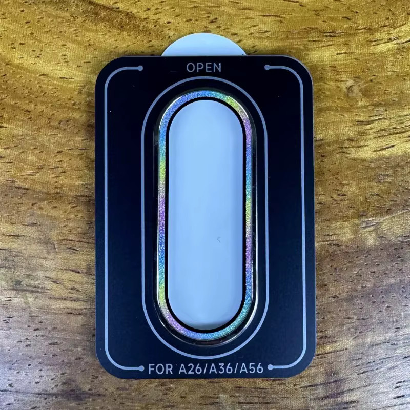 Glitzer Metall Ring Kamera Schutzfolie aus gehärtetem Glas für Samsung Galaxy A56 A36 A26 in Pink und Multicolour - Bild 5