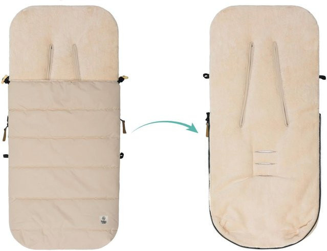 Babycab Winterfußsack Lille Thermo in Beige/Multicolor - Bild 1