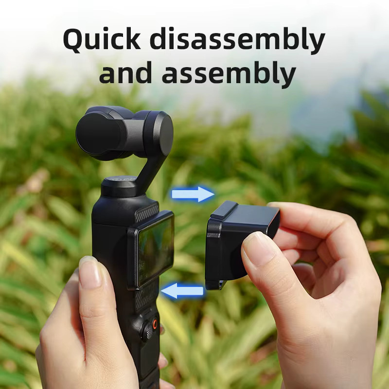 BRDRC Pocket 4 Sonnenschutz für DJI Osmo Pocket 3 in Schwarz - Bild 4