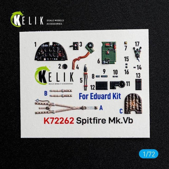 Eduard Spitfire Mk.Vb - Interior 3D-Decals - Bild 1