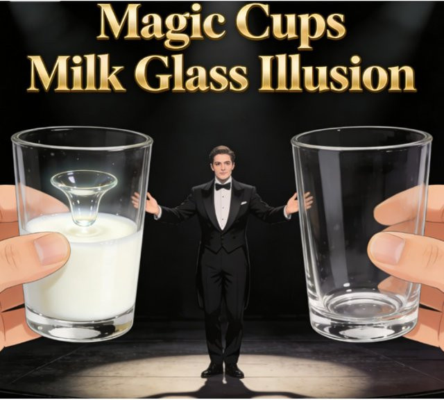 Magic.Factory Magische Tassen: Milchglas-Illusion, Bühnenmagie-Requisite - Bild 1